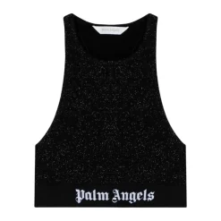 Outlet Racerback Glitter Knit Sports BH T-Shirts & Toppe