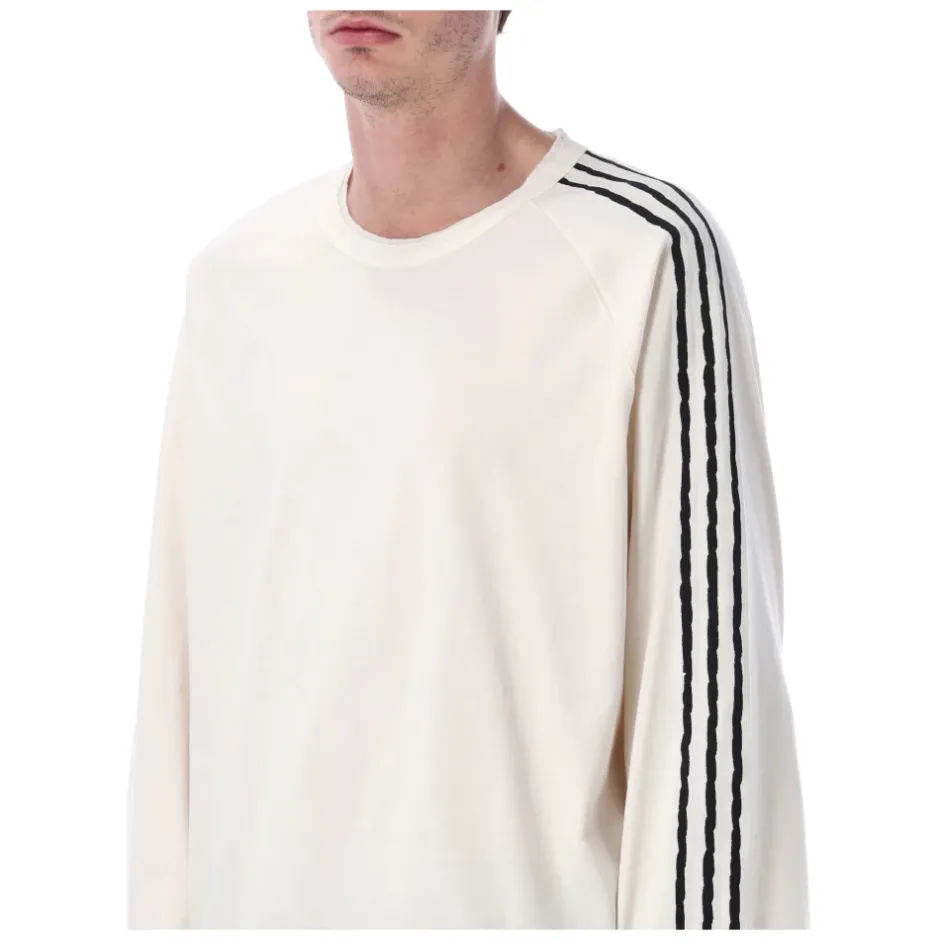 Sale Raw Edge 3-Stripes Langærmet Trøje T-Shirts & Toppe|Træningstrøjer