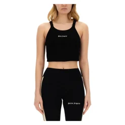 Online Ribbed Cropped Tank Top T-Shirts & Toppe