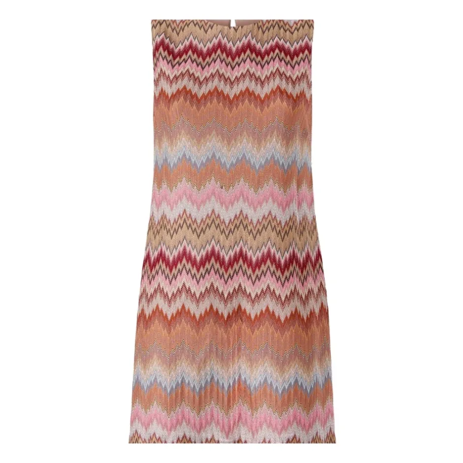 Ærmeløs Mini Kjole med Chevron-mønster Dame Kjoler