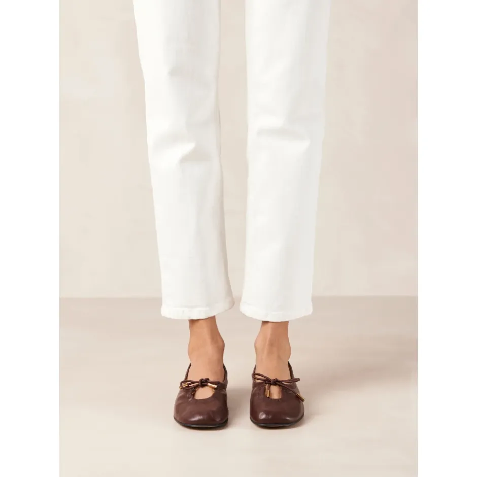 New Rosalind Læder Ballet Flats Dame Ballerina Sko