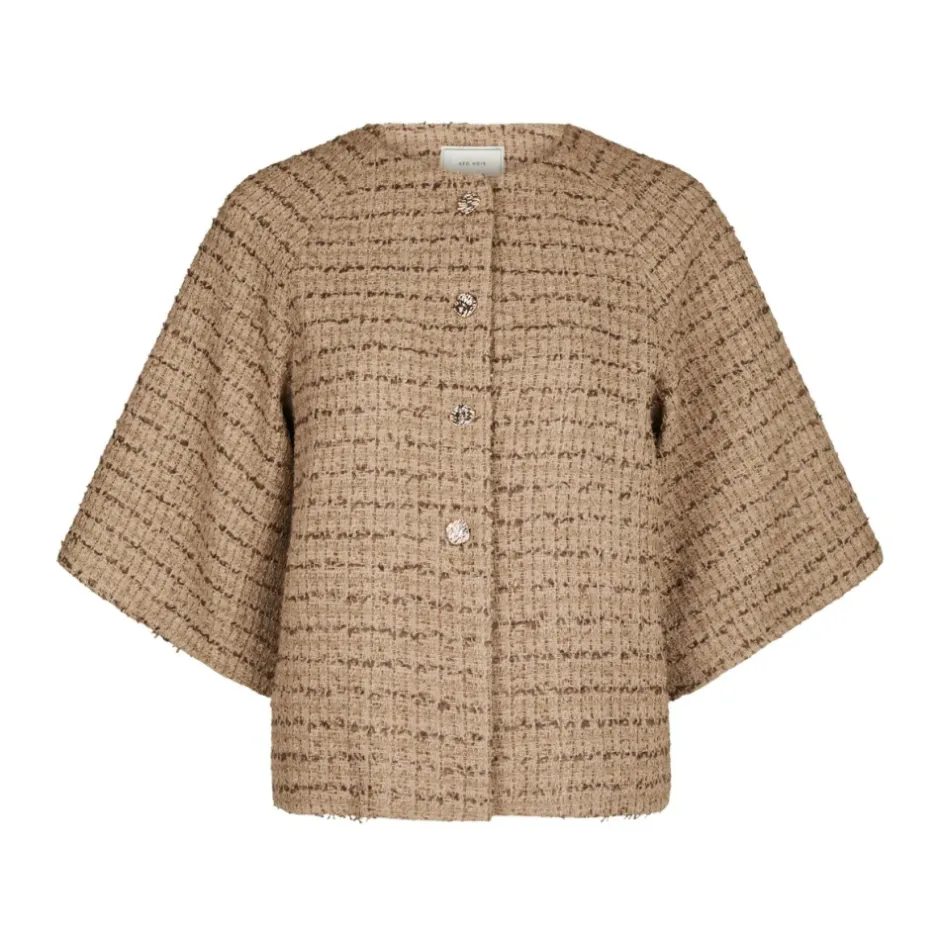 Hot Rosella Boucle Mini Jakke Dame Jakker