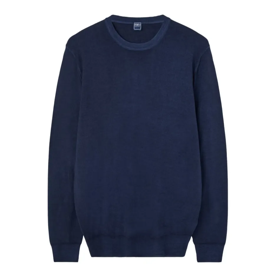 Sale Rundhalset strik Strik