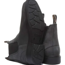 Clearance Rustikke sorte stilfulde letvægtsstøvler Chelsea Boots|Støvler