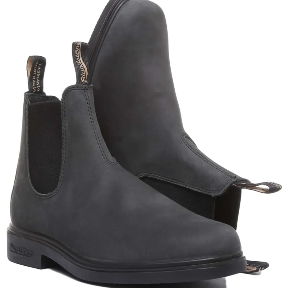 Clearance Rustikke sorte stilfulde letvægtsstøvler Chelsea Boots|Støvler