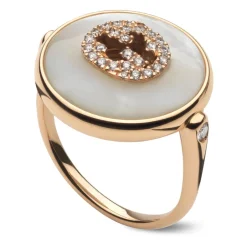 Sammensatte ring i lyserød d, mop, diamanter, gg pavé Dame Smykker