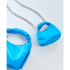 Satin Micro Hobo Taske Dame Bæltetasker