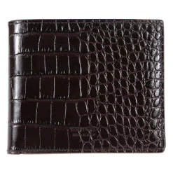 Outlet Shiny Printed Croc Exotic T Line Wallet Punge & Kortholder