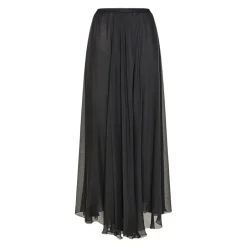 Online Silke Chiffon Lang Nederdel Dame Nederdele