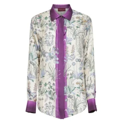 Online Silkeskjorte med print Dame Bluser & Skjorter