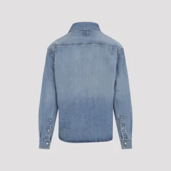 Outlet Simon de-Nîmes Denim Skjorte Skjorter