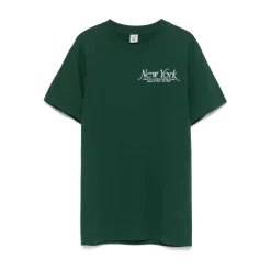 Discount Skovt logo print rund hals t-shirt Dame T-Shirts
