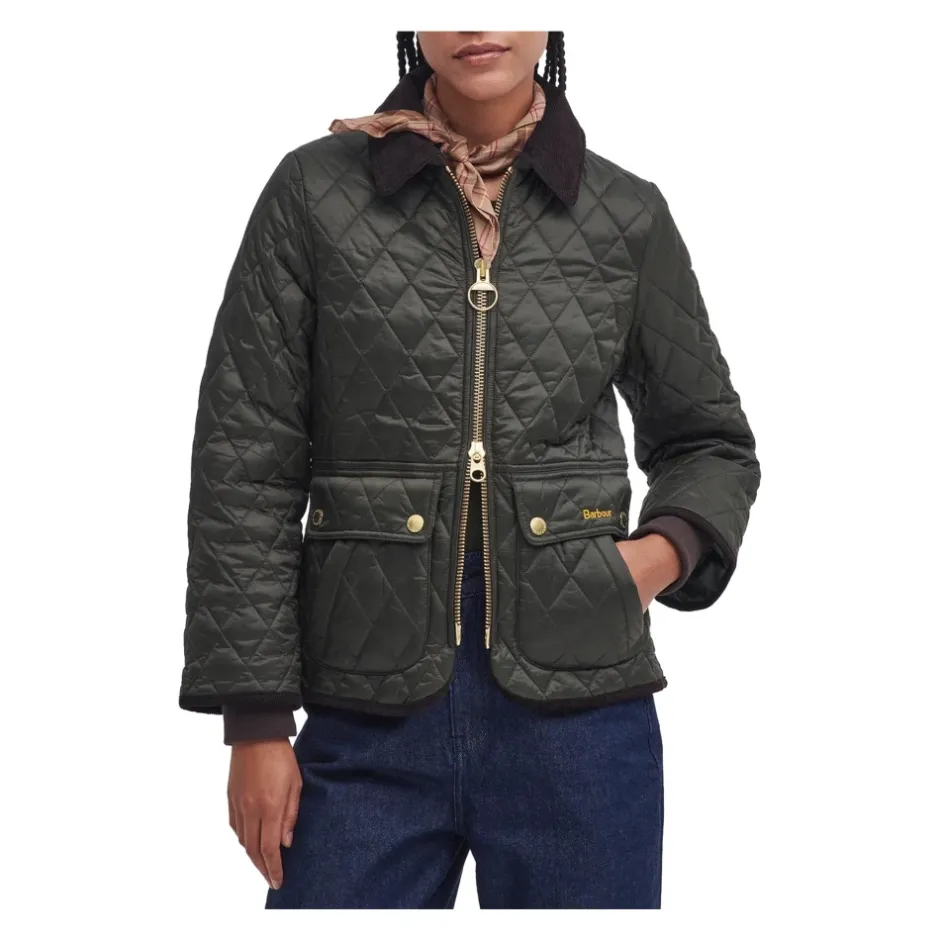 Best Slim Fit Diamantquiltet Jakke Dame Jakker