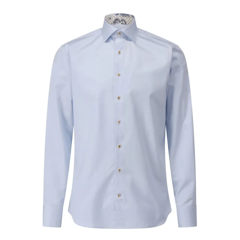 Outlet Slim-Fit Skjorte med Paisley Detalje Skjorter