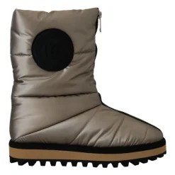 New Sølv Vinter Mid Calf Støvler Vinterstøvler