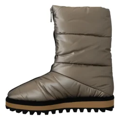 New Sølv Vinter Mid Calf Støvler Vinterstøvler