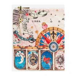 Clearance Small Canvas Clutch - House Of Horoscopes Dame Clutch