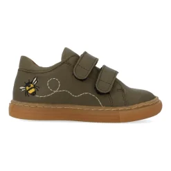 Sneaker med broderi og velcro Børn Sneakers