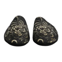 Outlet Blomstret Jacquard Slides Sko Hjemmesko