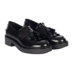 Best Chunky Penny Loafer med Frynser og Kvastdetalje Dame Loafers