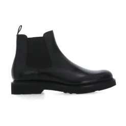 Clearance Læder Ankelstøvler med Elastikbånd Chelsea Boots