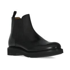 Clearance Læder Ankelstøvler med Elastikbånd Chelsea Boots