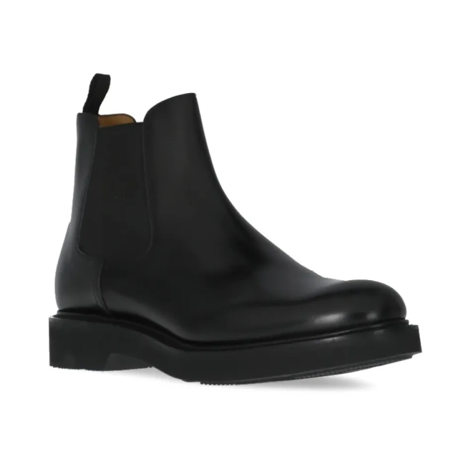 Clearance Læder Ankelstøvler med Elastikbånd Chelsea Boots