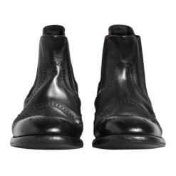 Discount læder ankelstøvler slip on Chelsea Boots