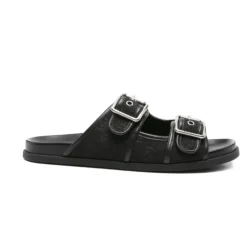 Clearance Læder Dobbeltspænde Sandaler Sandaler