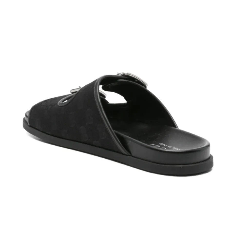 Clearance Læder Dobbeltspænde Sandaler Sandaler