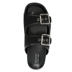 Clearance Læder Dobbeltspænde Sandaler Sandaler