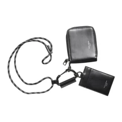 Clearance Læder Lanyard Zip Around Kortholderpung Punge & Kortholder