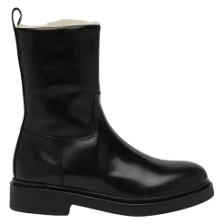 Clearance læder shearling støvle Dame Støvler