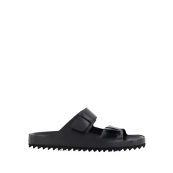 læder slides Sandaler