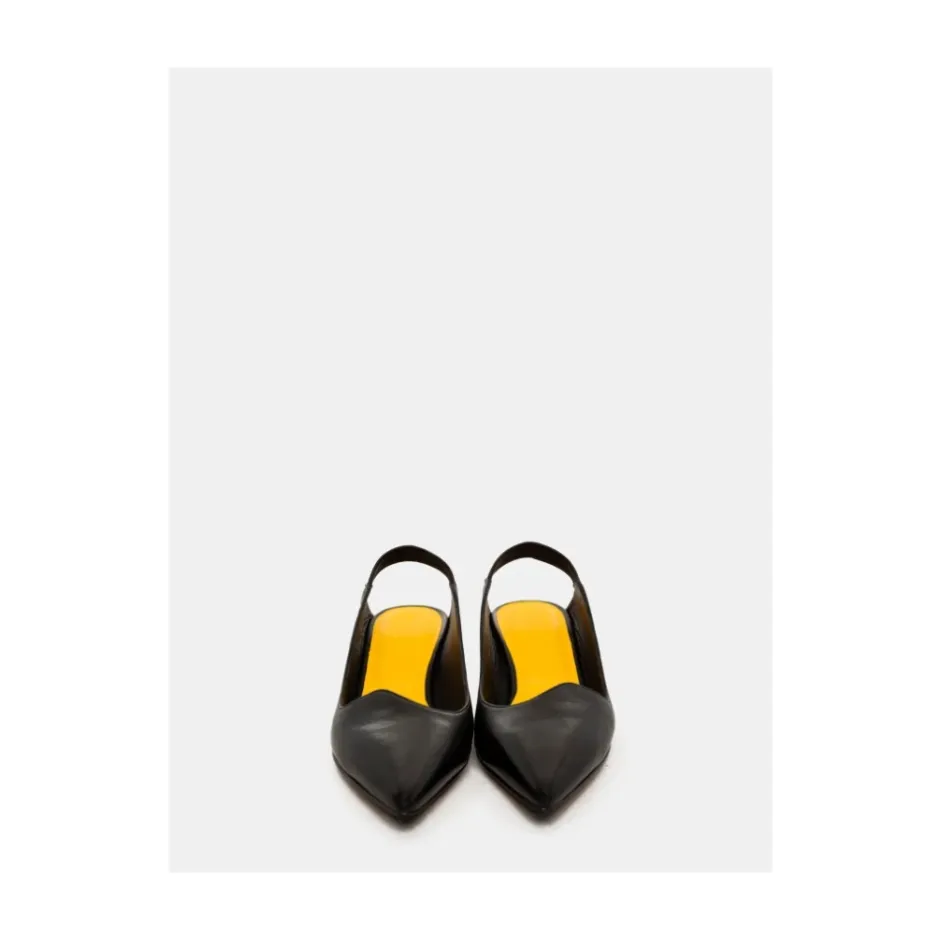 Hot læder slingback sandal Dame Pumps|Stiletter