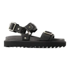 Discount Læder Spænde Sandaler Dame Sandaler