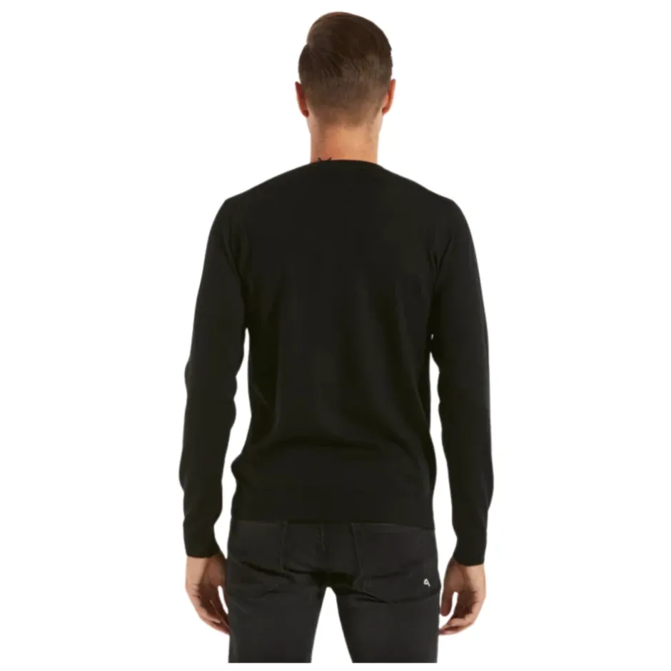 Clearance Merinould Sweater Ribkant Strik