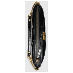 Clearance Quiltet Skuldertaske med Chevron Motiv Dame Skuldertasker