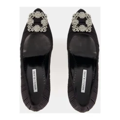 Discount Satin Krystal Spænde Pumps Dame Pumps|Stiletter