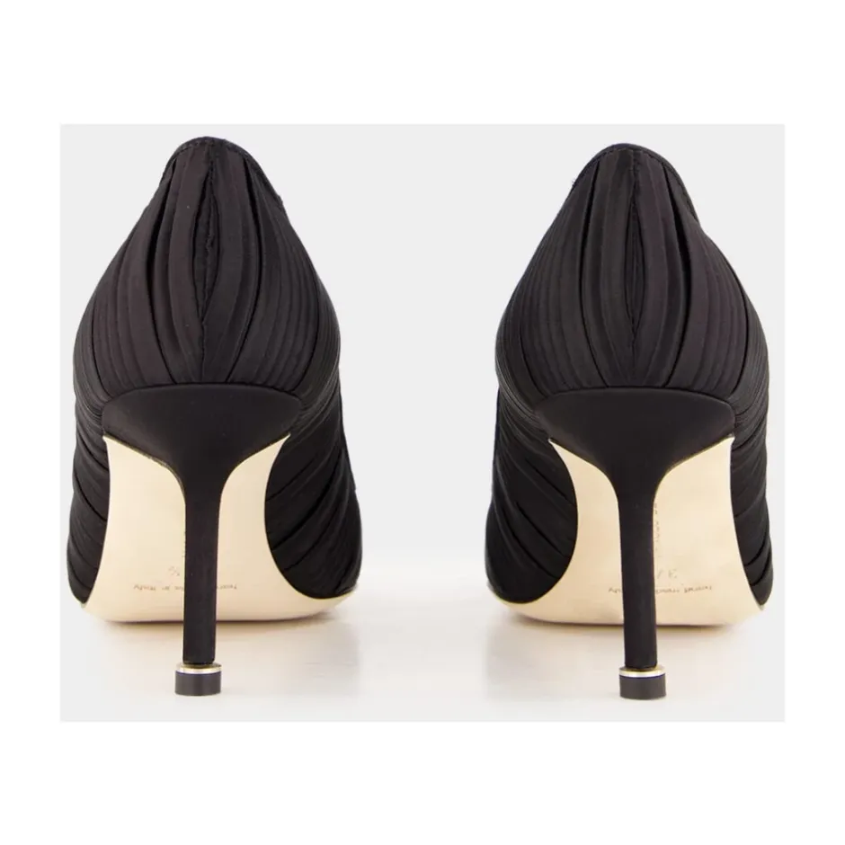 Discount Satin Krystal Spænde Pumps Dame Pumps|Stiletter
