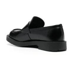Clearance e læder slip-on flade sko Loafers