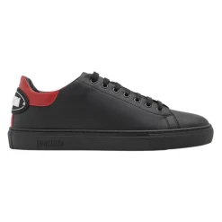 New e lædersneakers med rød kontrastindsats Børn Sneakers