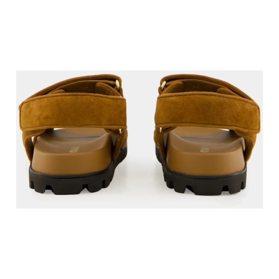 Best Sporty Matelassé Nappa Lædersandaler Dame Sandaler