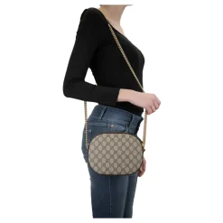 Stilfuld læder crossbody taske Dame Skuldertasker