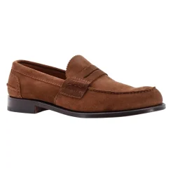 Stilfuld Suede Loafer med Logo Detalje Loafers