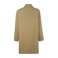 Outlet Stilfuld Trench Coat med Logo Knapper Frakker