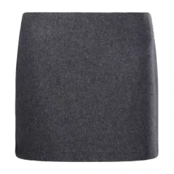 Straight Hem Wool Skirt Dame Nederdele