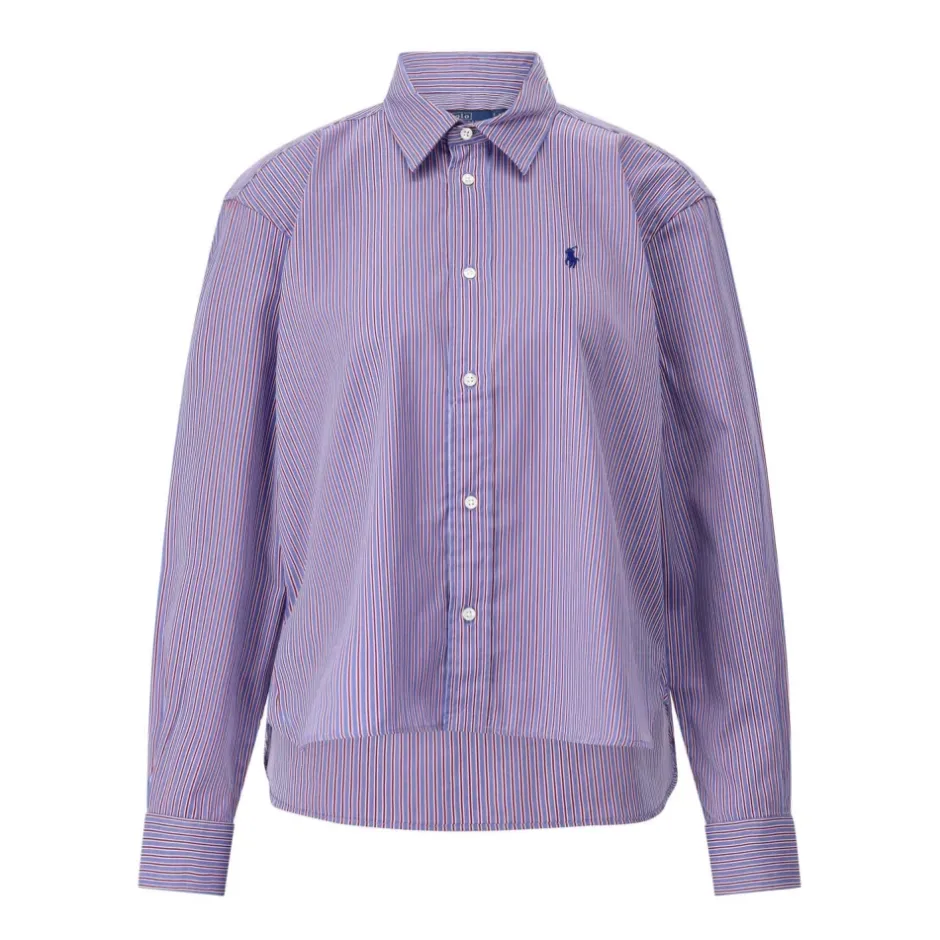 Stribet Skjortebluse Dame Bluser & Skjorter