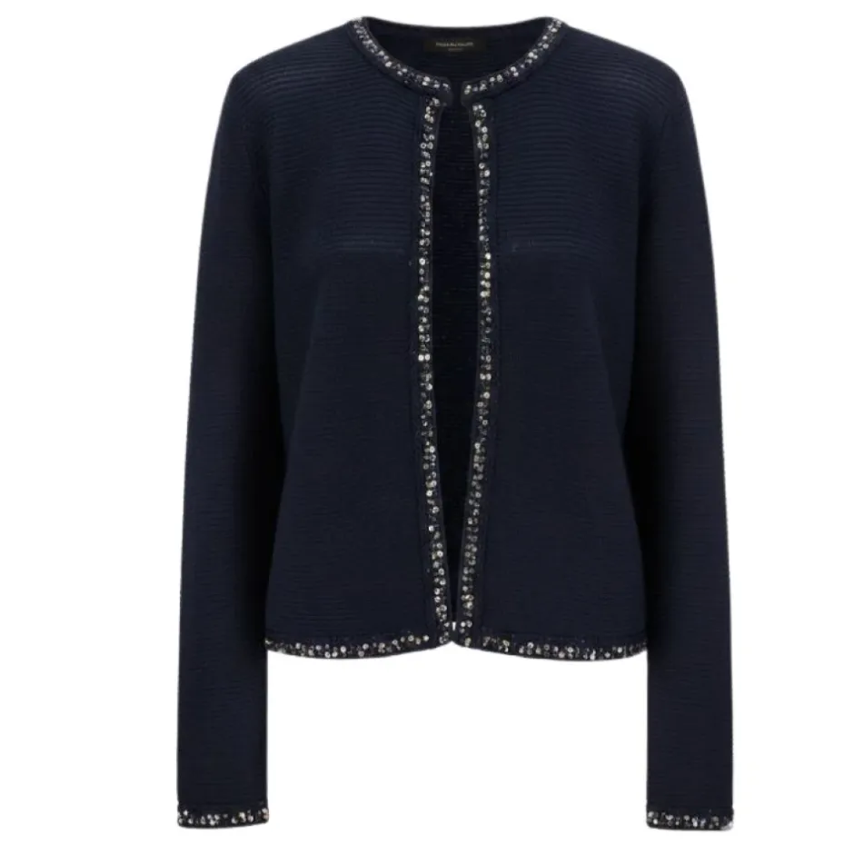Online Strikket Cardigan med Paillletter Dame Striktrøjer & Sweatere