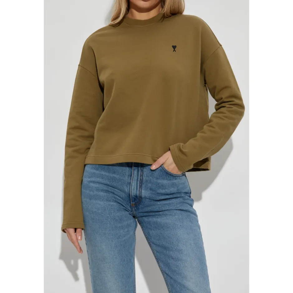 Hot Sweatshirt med broderet logo Dame Sweatshirts